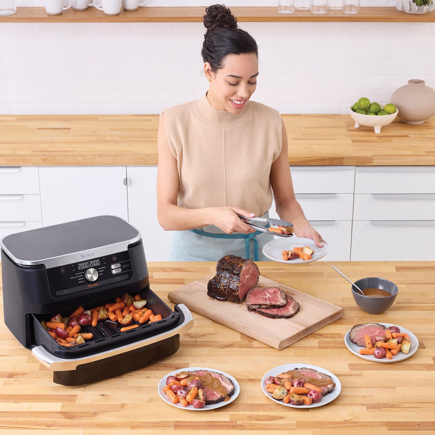 Heißluftfritteuse Spritzschutz Für Ninja Foodi Flexdrawer - Silikon Abdeckung